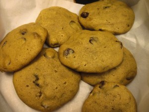 But the pumpkin chocolate chip cookie was of number one interest to everyone. I ate five of them in half an hour.