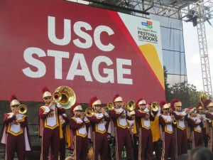 One of our first stops was the checking out the featured band ... that woke everybody up with their awesome jams.