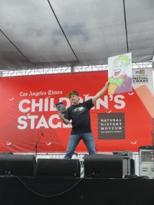 Then we headed to the children's stage to check out our main event.