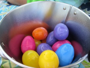 They definitely nailed it ... although once we opened the eggs the chocolate seemed to have melted in the California sun. But that didn't seem to matter to my kids chocolate was chocolate and it was on.