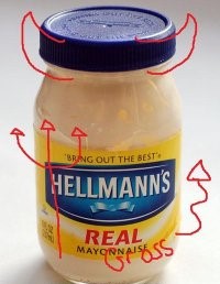 Never to be used with chocolate cake.