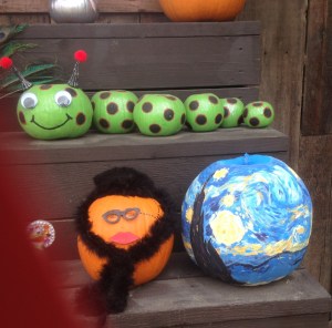 We ran into some pumpkin art ...