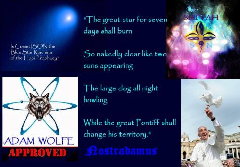 The great star for 7 days shall burn...