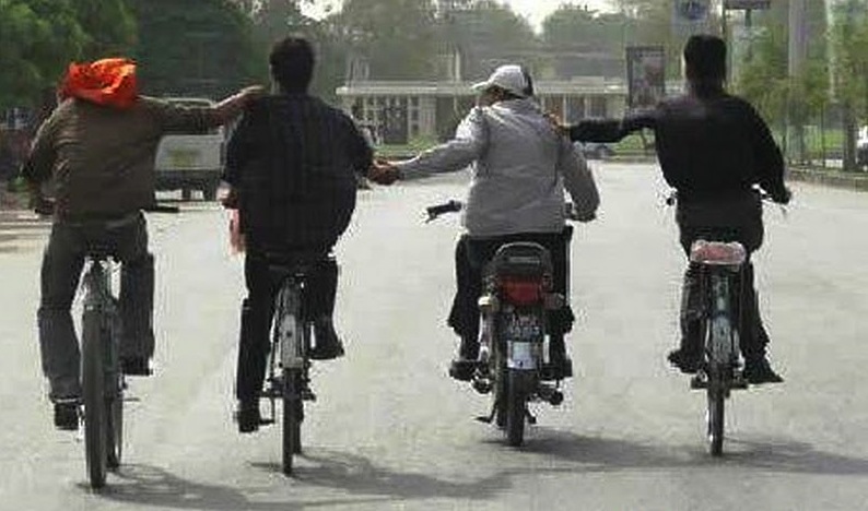 In the end Barry became the gang leader by virtue of him having the only bike with a motor.