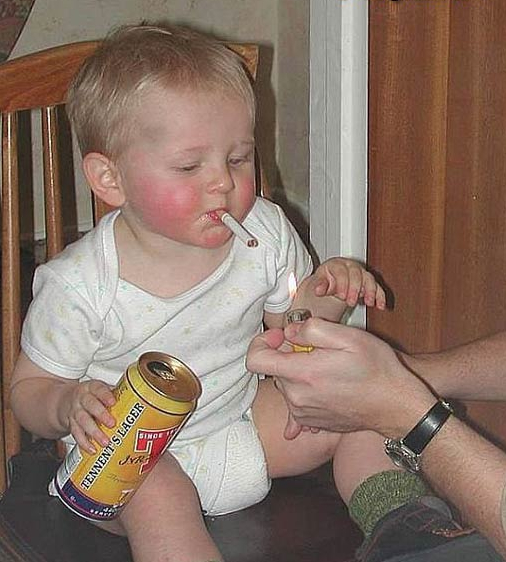 There was no doubt that young Mike was definitely a chip off the old block.