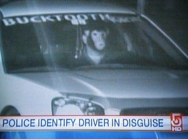Pete's first outing as the getaway driver was a bit of a disaster. Even as a "newbie" he made a few basic mistakes, like using his own pick-up & wearing the same mask that he wore to last year's Police Hallowe'en Party.