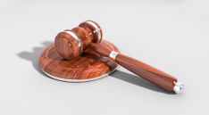 close up court courthouse hammer