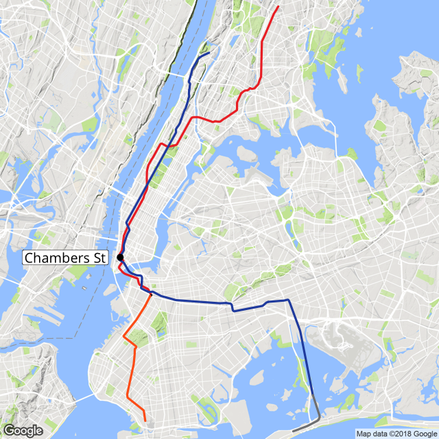 chambers street subway