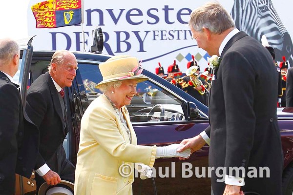 06/06/2015. Epsom Races. HM the Queen arrives at the races with Prince Phillip