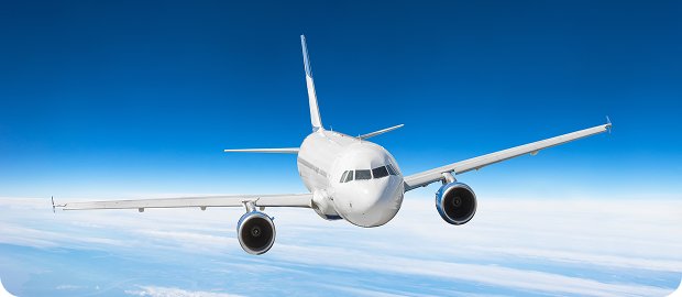 Airplane in the sky