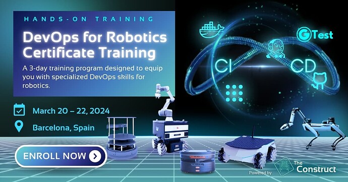 DevOps for Robotics Certificate Training cover