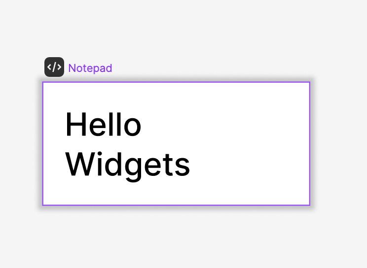 Notepad Widget