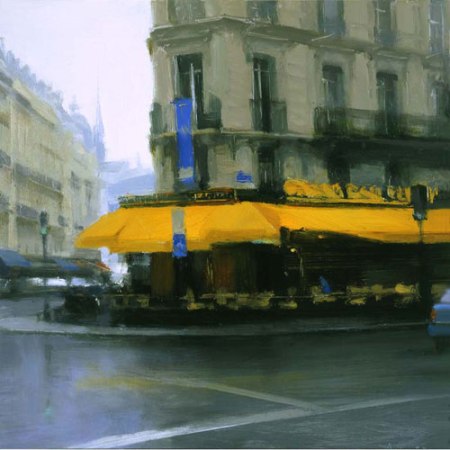 Yellow Awning, Paris by Ben Aronson