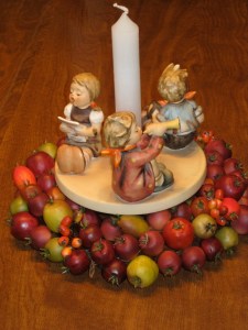 Hummel figurine of children singing and playing instruments. (photo by Marylin Warner)