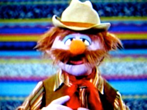 "Forgetful Jones" Muppets cowboy character