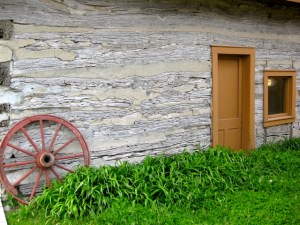 Old Town log house, Abilene, KS