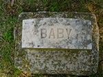 Unidentified marker in cemetery in Abilene, KS.
