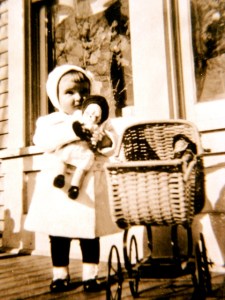 1919 ~ Mary "Ibbith" holding her baby doll.