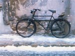 bike in snow