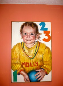 A former high school student painted this portrait of my daughter.