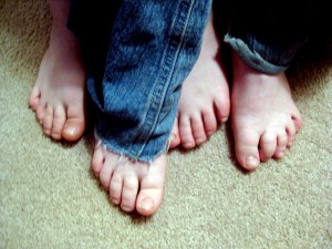 bare feet