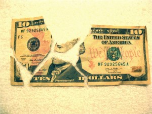 If money talks, what do you think this ten-dollar bill says about Scout?