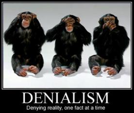 Denial w 3 monkeys Image