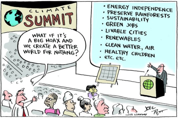 Climate Summit Comic by Joel Pett for USA Today