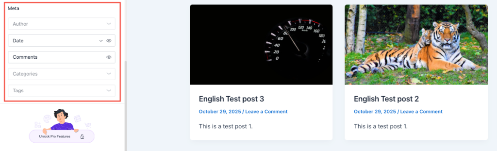 Blog / Archive Post Meta options in Astra