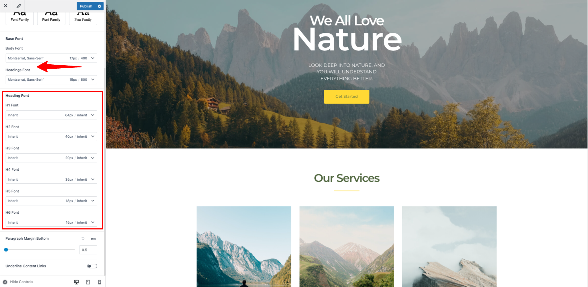 Style Your Website With Global Settings Astra Heading Typography