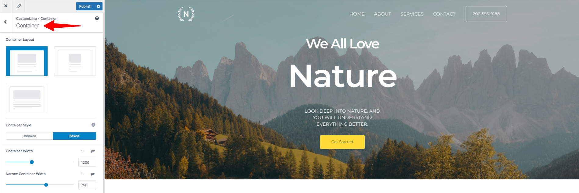 Style Your Website With Global Settings Wpastra Container