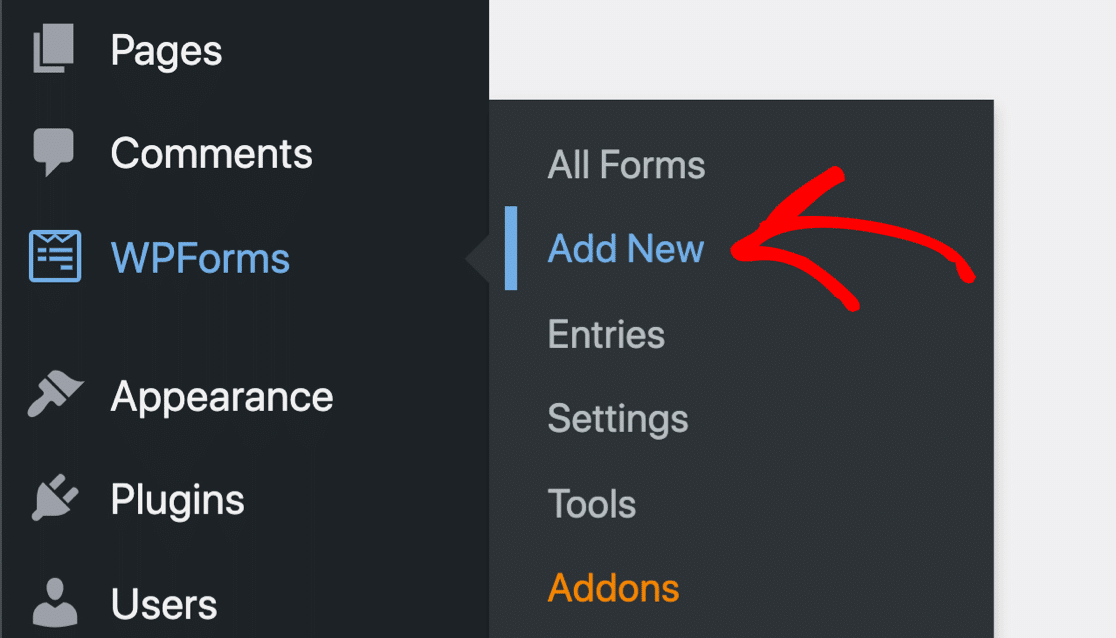 Ajouter un nouveau formulaire - WPForms Ajouter un nouveau formulaire dans WPForms