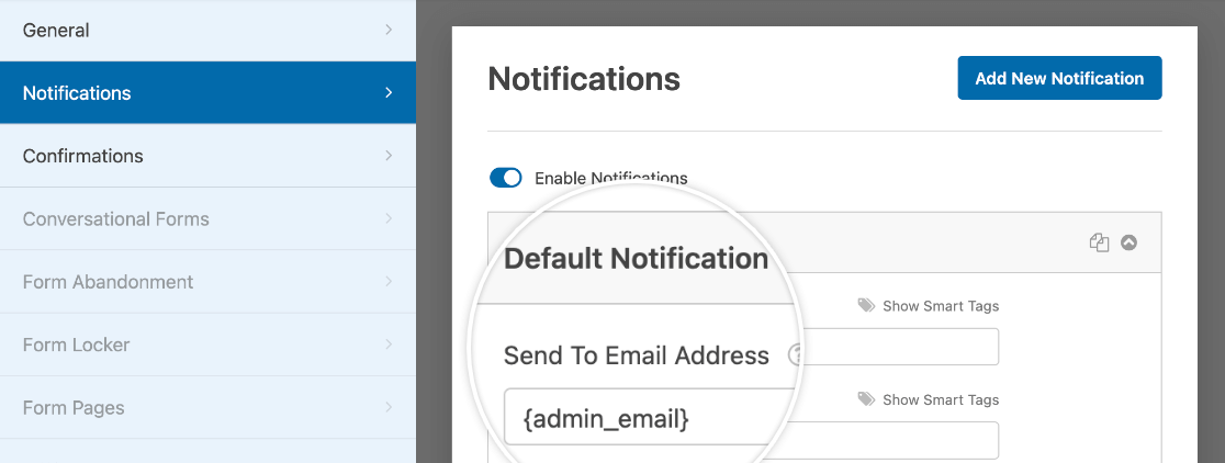 customizing-template-default-notification - WPForms Customizing the default notification for a custom template