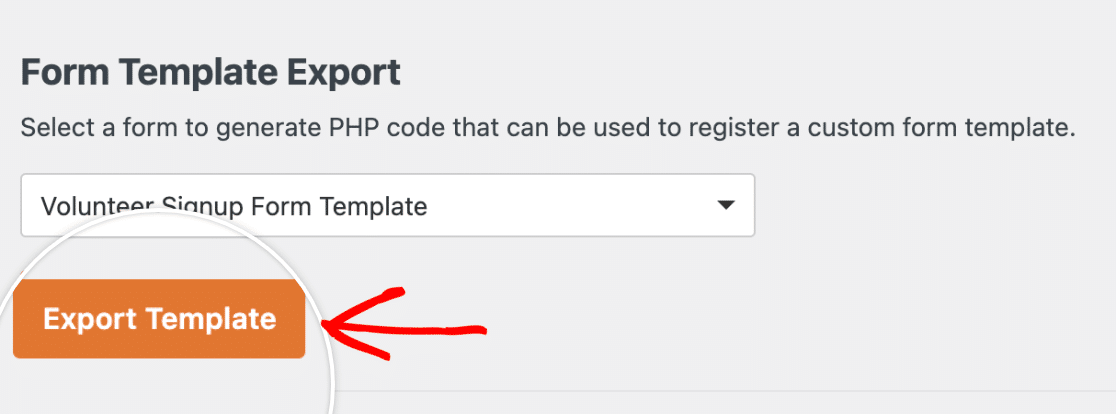 Form Template Export - WPForms Exporting a custom form template