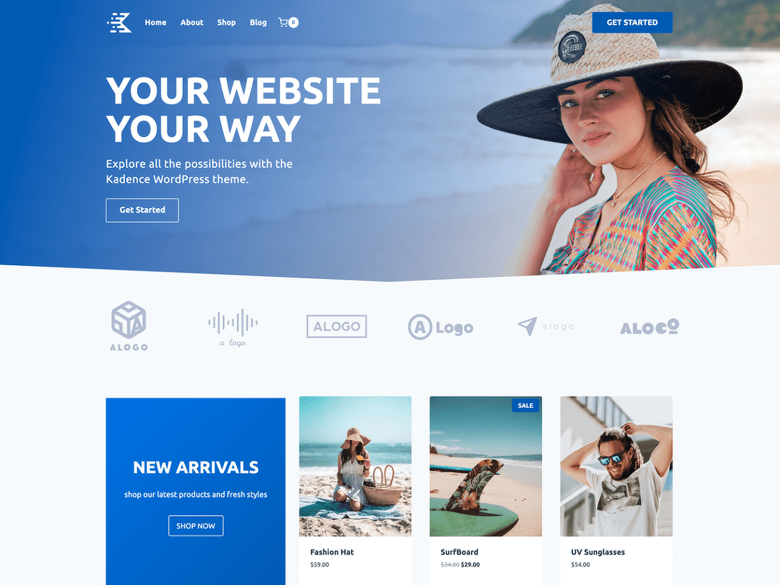 tema gratuito kadence do wordpress