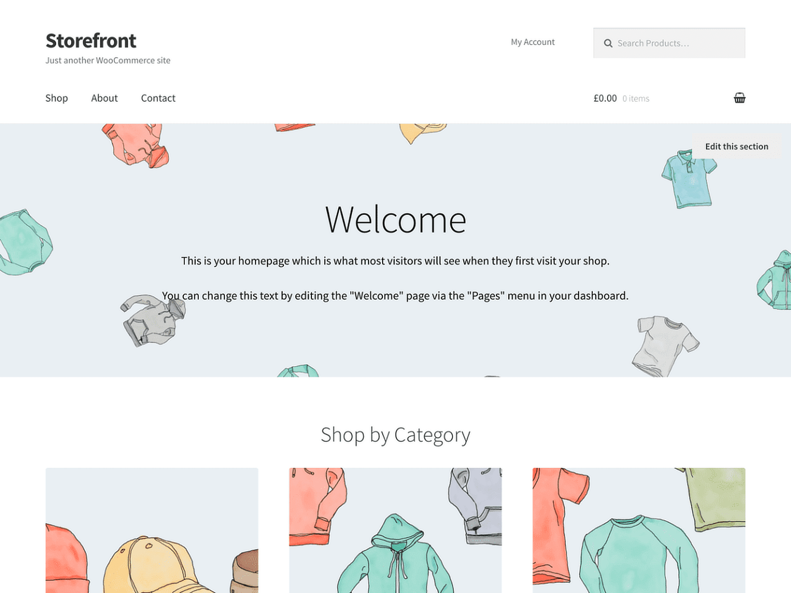 tema gratuito do WordPress Storefront