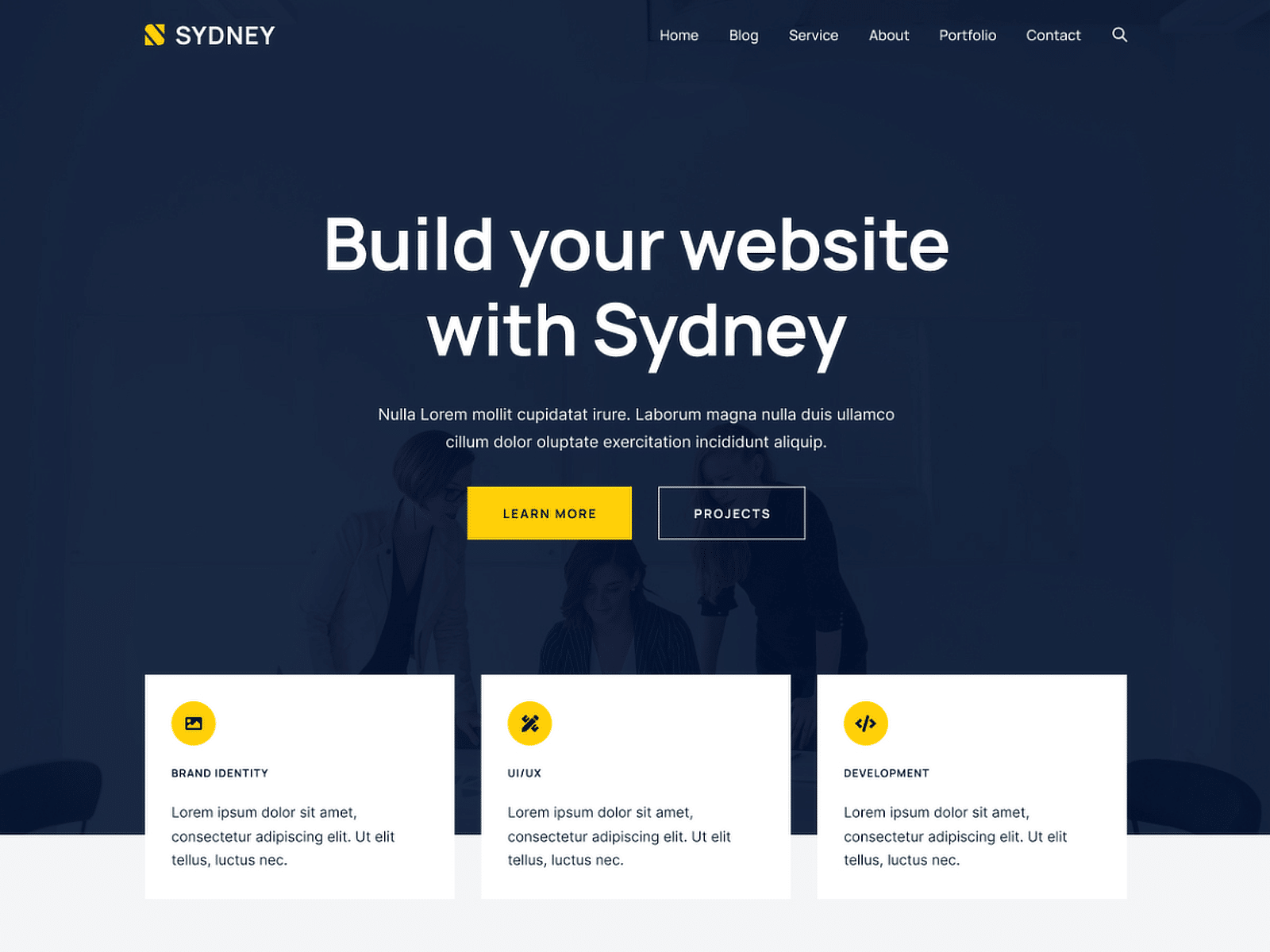 tema gratuito sydney do wordpress