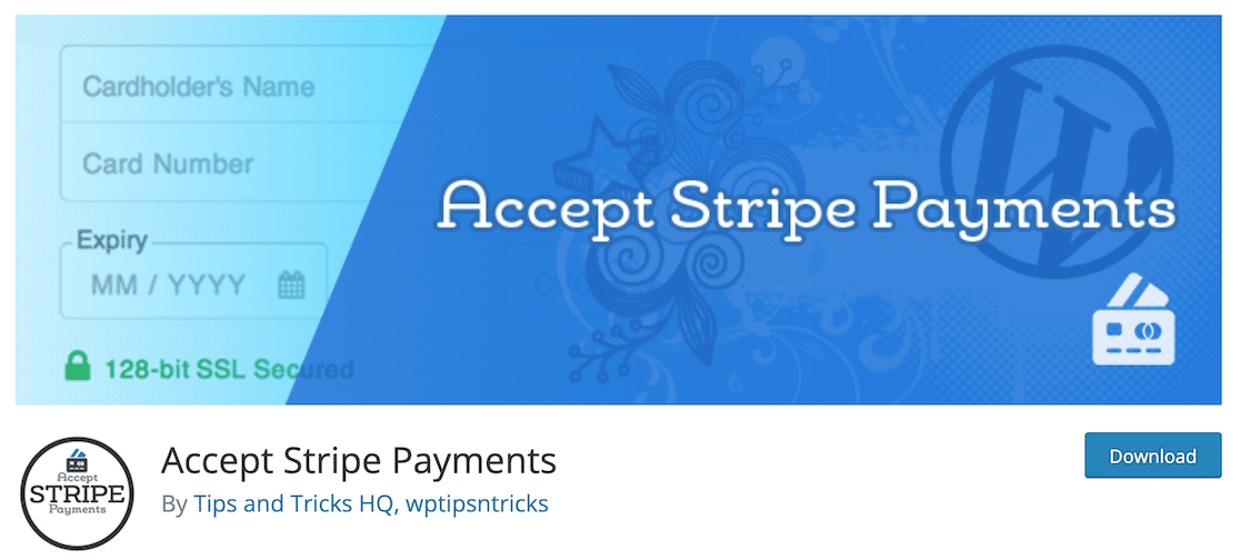Accept Stripe Payments - WPForms Accept Stripe Payments download page