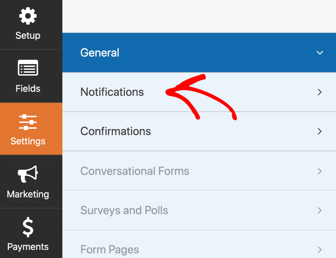 Paramètres de notification du formulaire de consentement pour modèle en ligne - WPForms Paramètres de notification du formulaire de consentement pour modèle en ligne