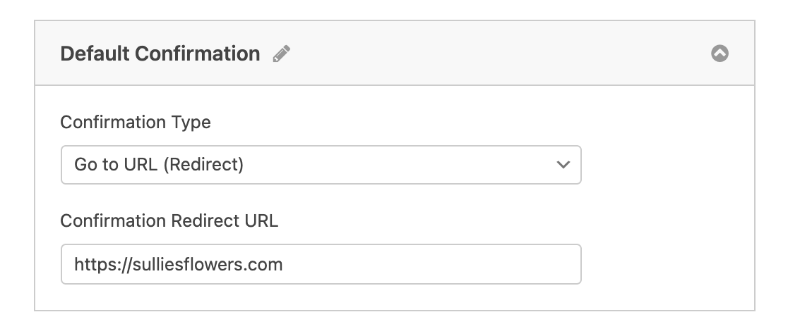 confirmación-ir-a-url-redirección - WPForms Seleccionar el tipo de confirmación Ir a URL (Redirigir)