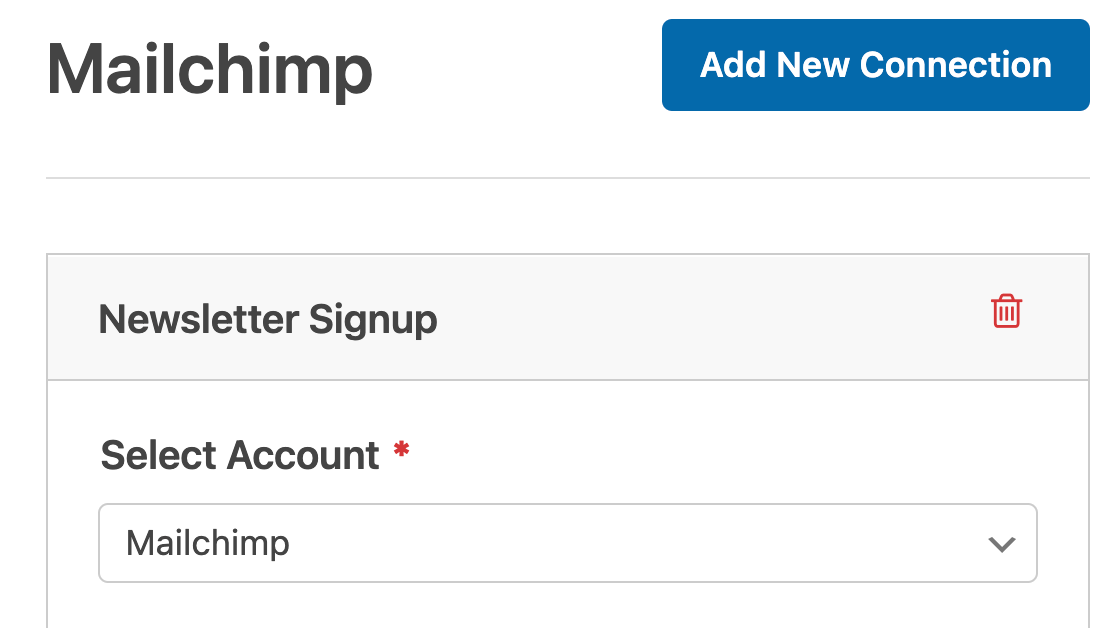 mailchimp-select-account - WPForms Choosing the Mailchimp account for a from connection