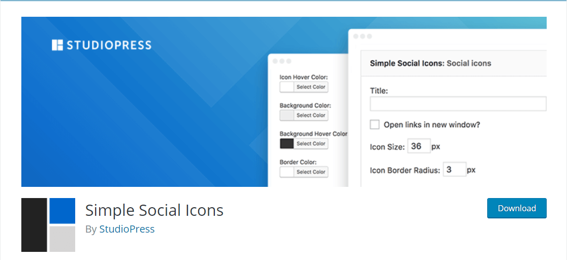 ícones sociais simples - WPForms ícones sociais simples