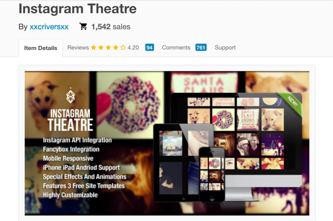 Instagram Theatre - WPForms Página de download do plugin Instagram Theatre