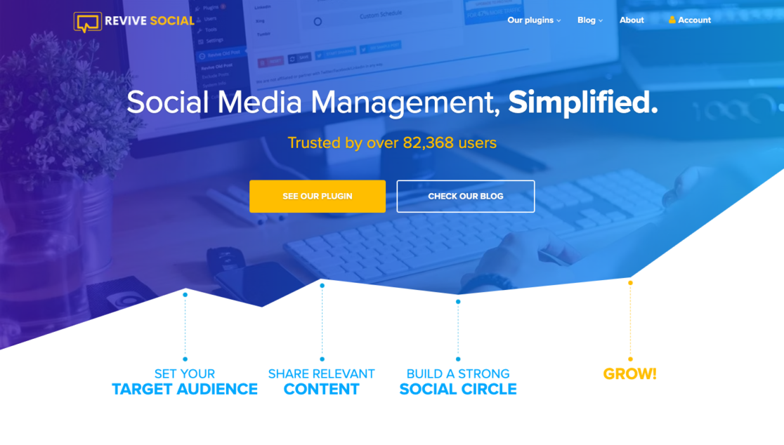 Revive Social - WPForms Navegando na página inicial da Revive Social