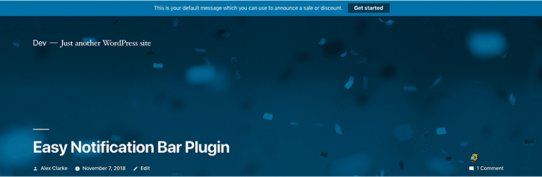 barre-de-notification-facile - WPForms Barre de notification facile
