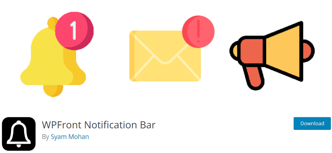 Barre de notification WPFront - WPForms Barre de notification WPFront