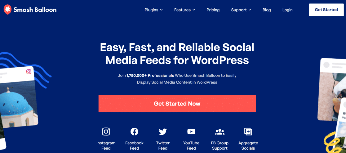 Smash Balloon - WPForms Smash Balloon - melhor plugin de mídia social para WordPress