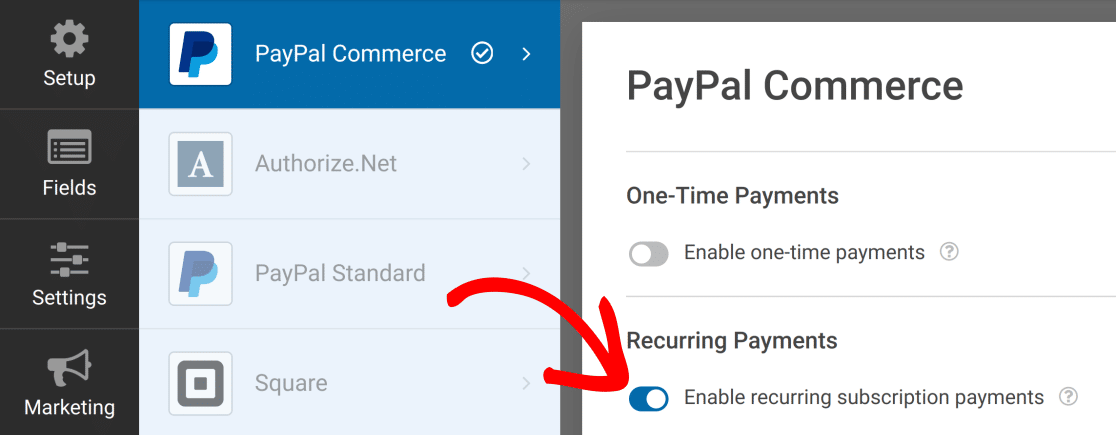 pagamentos-recorrentes-paypal-commerce - WPForms Pagamentos Recorrentes