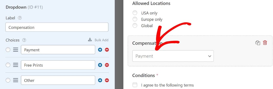 formulaire-de-consentement-pour-modèle-paiement-en-ligne-déroulant - WPForms formulaire de consentement pour modèle paiement en ligne déroulant