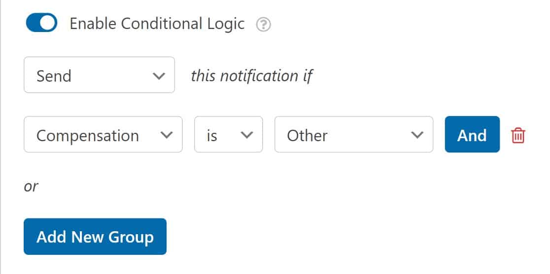logique-conditionnelle-d'envoi-de-notification - WPForms logique conditionnelle d'envoi de notification
